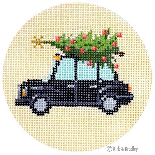 Christmas in London - Taxi Painted Canvas Kirk & Bradley 