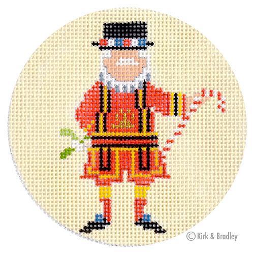 Christmas in London   Yeoman of the Guard Painted Canvas Kirk & Bradley 

