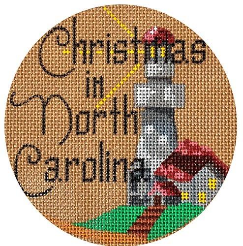 Christmas in North Carolina Painted Canvas Danji Designs 