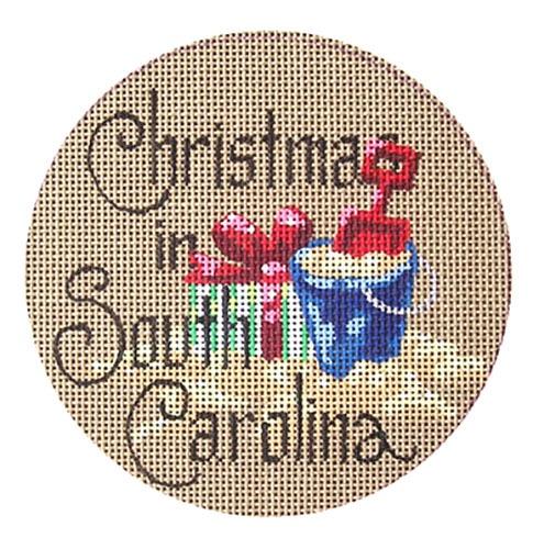 Christmas in South Carolina Painted Canvas Danji Designs 