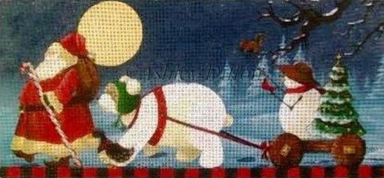 Christmas March on 13 Painted Canvas Susan Roberts Needlepoint Designs, Inc. 