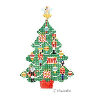 Christmas Nutcracker Tree Painted Canvas Kirk & Bradley 
