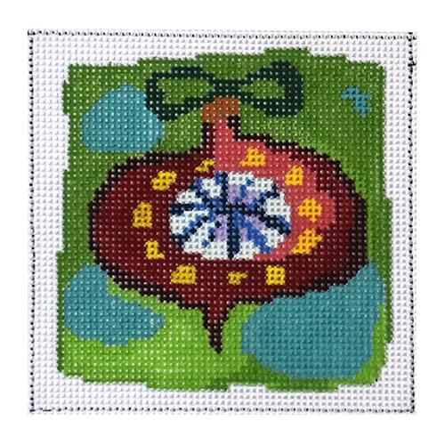Christmas Ornament Painted Canvas Birds of a Feather 