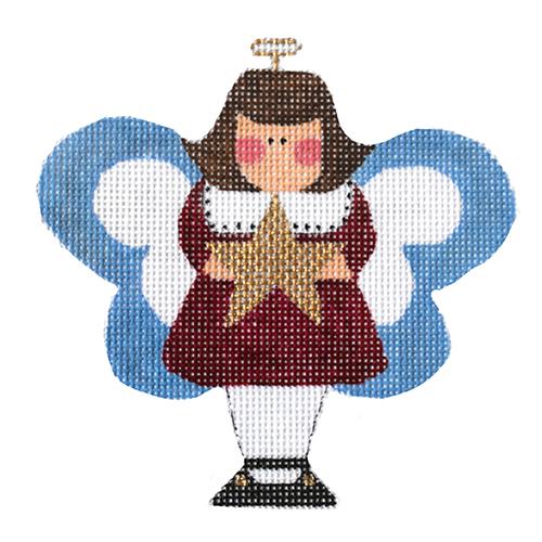 Christmas Pageant Angel Painted Canvas The Princess & Me  - 1