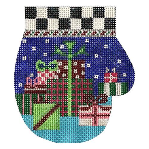 Christmas Presents Mitten Painted Canvas The Meredith Collection  - 1