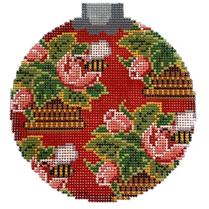Christmas Roses Multi Red Painted Canvas CanvasWorks  - 1