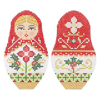 Christmas Russian Dolls   Small Painted Canvas Kirk & Bradley 
