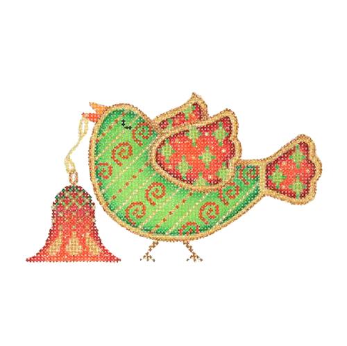 Christmas Sweetie Tweetie   Bell Painted Canvas Burnett & Bradley  - 1