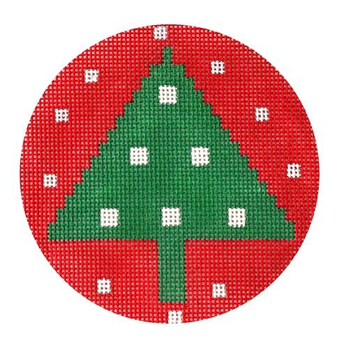 Christmas Tree Ornament (C&C) Painted Canvas Melissa Shirley Designs  - 1
