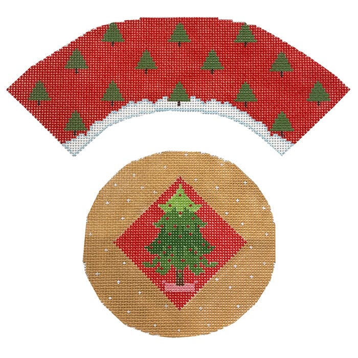 Christmas Tree Painted Canvas NeedleDeeva  - 1