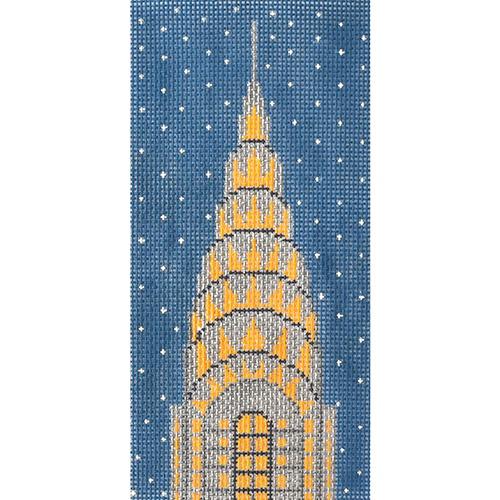 Chrysler Building Painted Canvas Vallerie Needlepoint Gallery 