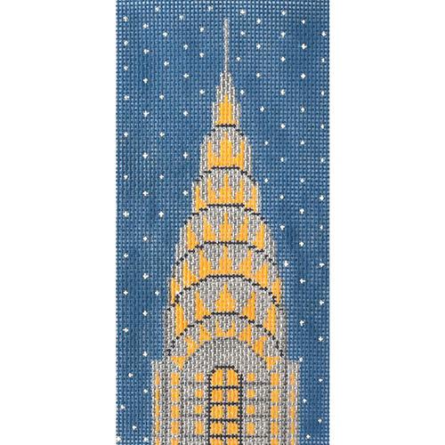 Chrysler Building Painted Canvas Vallerie Needlepoint Gallery 
