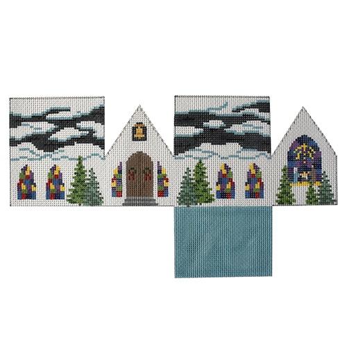 Church on 13 Mesh Painted Canvas Susan Roberts Needlepoint Designs Inc.  - 1