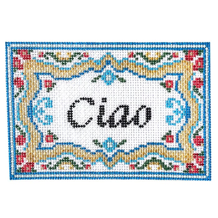 Ciao for Now Passport Insert Painted Canvas Rachel Barri Designs  - 1