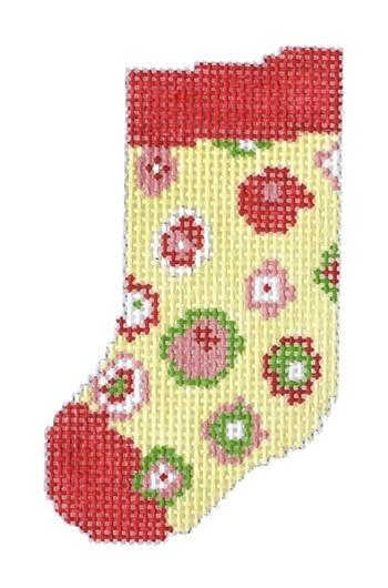 Circles Mini Sock Painted Canvas Pippin 
