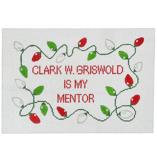 Clark Griswold Painted Canvas Susan Battle Needlepoint 
