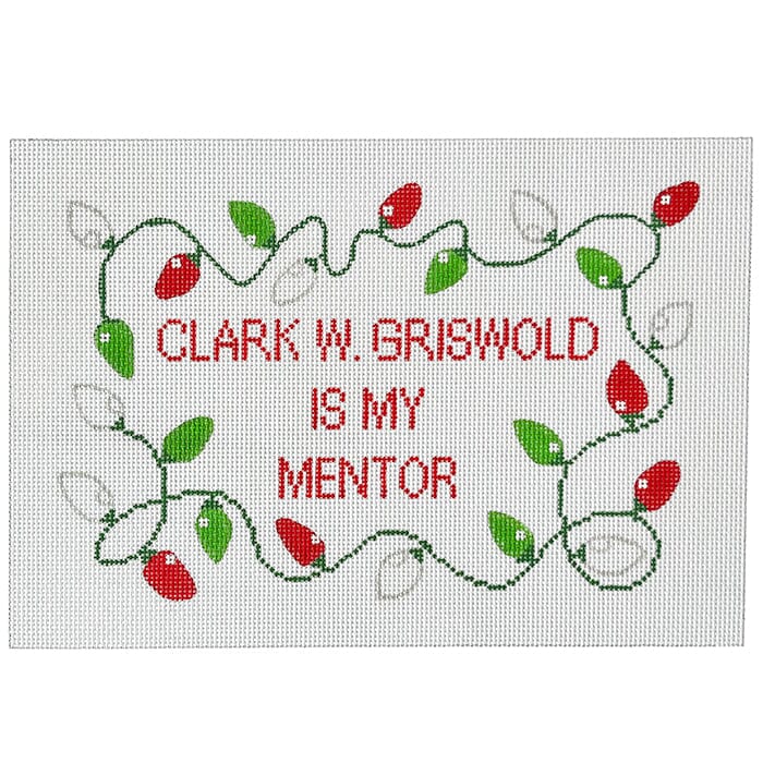 Clark Griswold Painted Canvas Susan Battle Needlepoint  - 1
