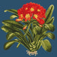 Clivia Needlepoint Kit Kits Elizabeth Bradley Design Dark Blue 