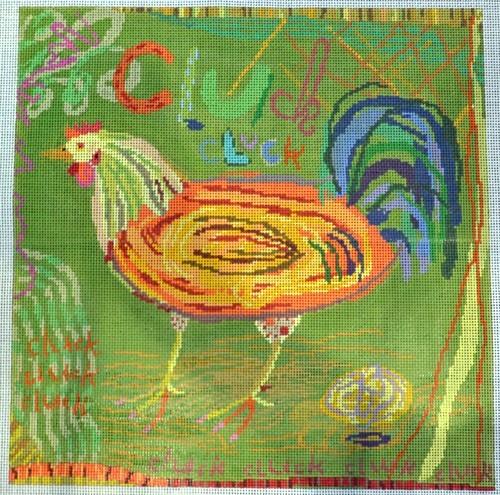 Cluck, Cluck Painted Canvas Birds of a Feather  - 1