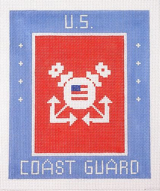 Coast Guard Painted Canvas Lee's Needle Art Inc. 
