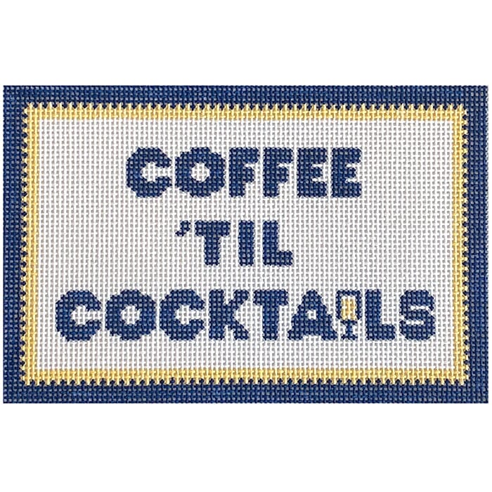 Coffee Til Cocktails Painted Canvas Love MHB Studio 