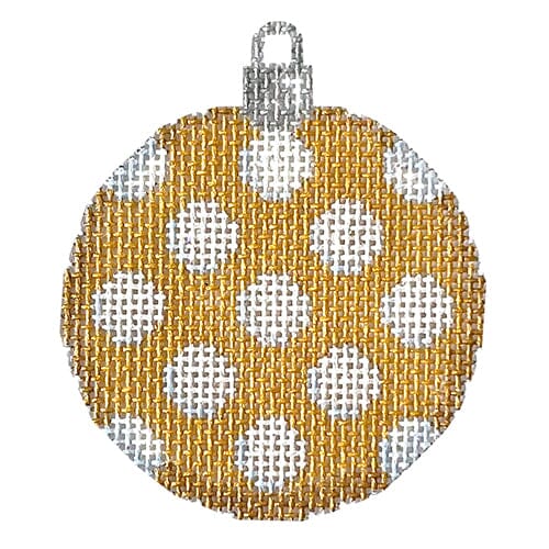 Coin Dot Mini Ball Gold White Painted Canvas Associated Talents 