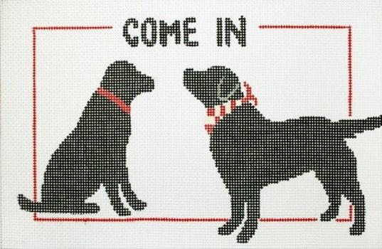 Come In Painted Canvas CBK Needlepoint Collections  - 1
