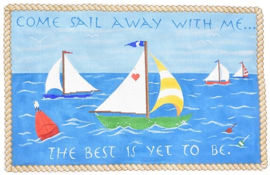 Come Sail with Me... Painted Canvas Kate Dickerson Needlepoint Collections  - 1