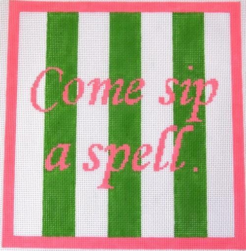 Come Sip a Spell Painted Canvas Rachel Donley 