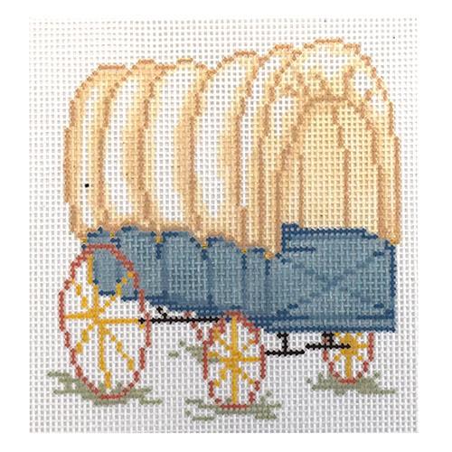 Conestoga Wagon Painted Canvas The Plum Stitchery 