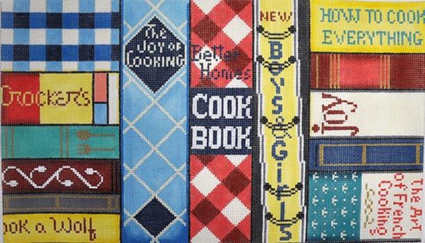 Cookbooks on 18 Painted Canvas Alice Peterson 