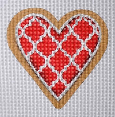 Cookie Hearts - Red Cookie Painted Canvas Mary Lake Thompson 