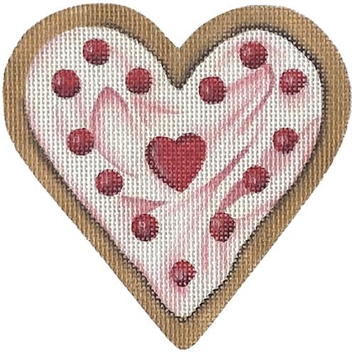 Cookie Hearts - Red Hots Painted Canvas Mary Lake Thompson 