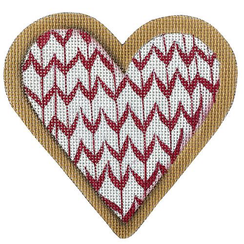 Cookie Hearts   Red Vine Painted Canvas Melissa Shirley Designs  - 1