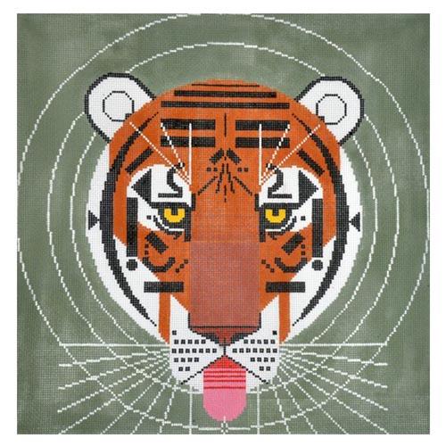 Cool Carnivore on 13 Painted Canvas Charley Harper 