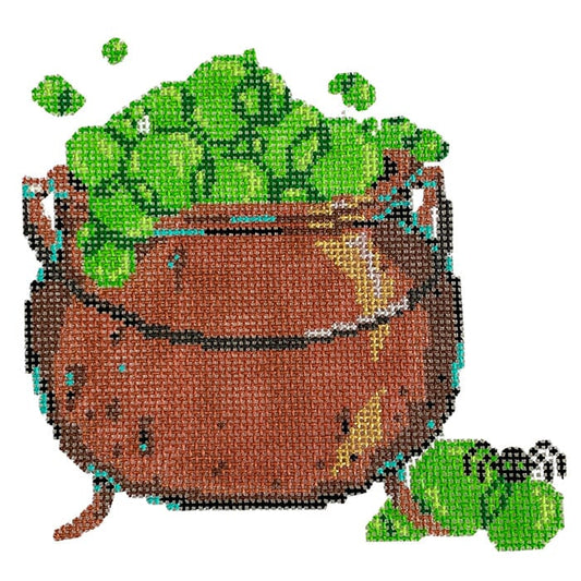 Copper Cauldron Painted Canvas The Gingham Stitchery 