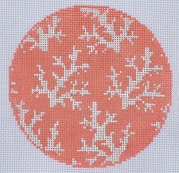 Coral Ornament Painted Canvas Danji Designs  - 1