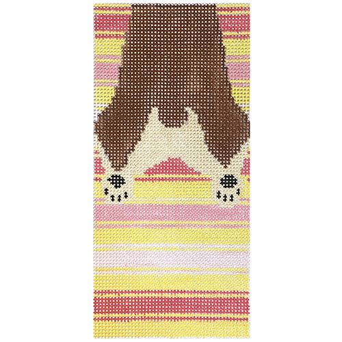 Corgi Eyeglasses Case Painted Canvas Anne Fisher Needlepoint LLC 