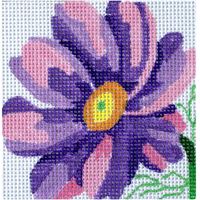 Cosmos Coaster 5 Painted Canvas Jean Smith  - 1