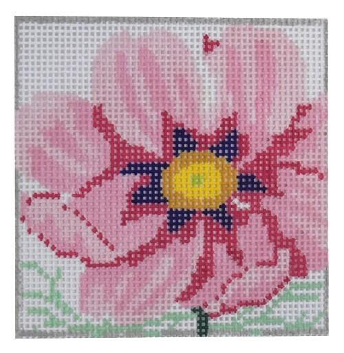 Cosmos Coaster #6 Painted Canvas Jean Smith 
