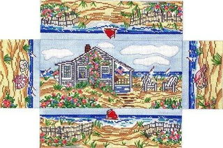 Cottage Brick Cover Painted Canvas Susan Wallace Barnes 
