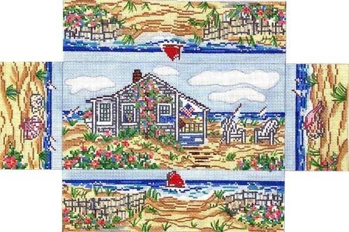 Cottage Brick Cover Painted Canvas Susan Wallace Barnes  - 1
