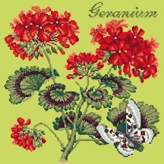 Cottage Garden Geranium Needlepoint Kit Kits Elizabeth Bradley Design 
