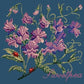 Cottage Garden Sweetpea Needlepoint Kit Kits Elizabeth Bradley Design Dark Blue 