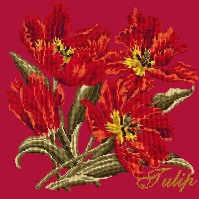 Cottage Garden Tulip Needlepoint Kit Kits Elizabeth Bradley Design 

