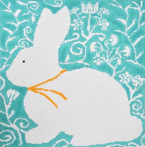 Cottontail - Aqua Painted Canvas Birds of a Feather 