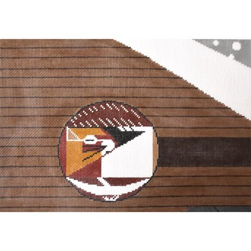 Cozy Chipmunk Painted Canvas Charley Harper  - 1