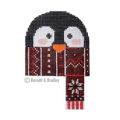 Cozy Critters   Penguin Painted Canvas Burnett & Bradley 
