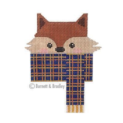 Cozy Critters   Red Fox Painted Canvas Burnett & Bradley 
