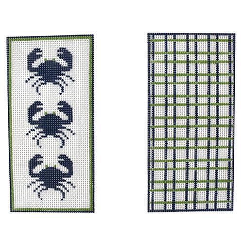 Crab Eyeglass Case Painted Canvas J. Child Designs  - 1